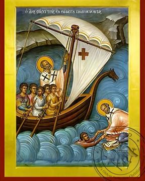 Picture of ICON ST NICOLAS  MARINERS  (30 x 40cm)